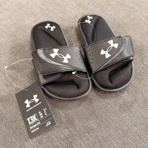 Under Armour Kids Black Slide Sandals